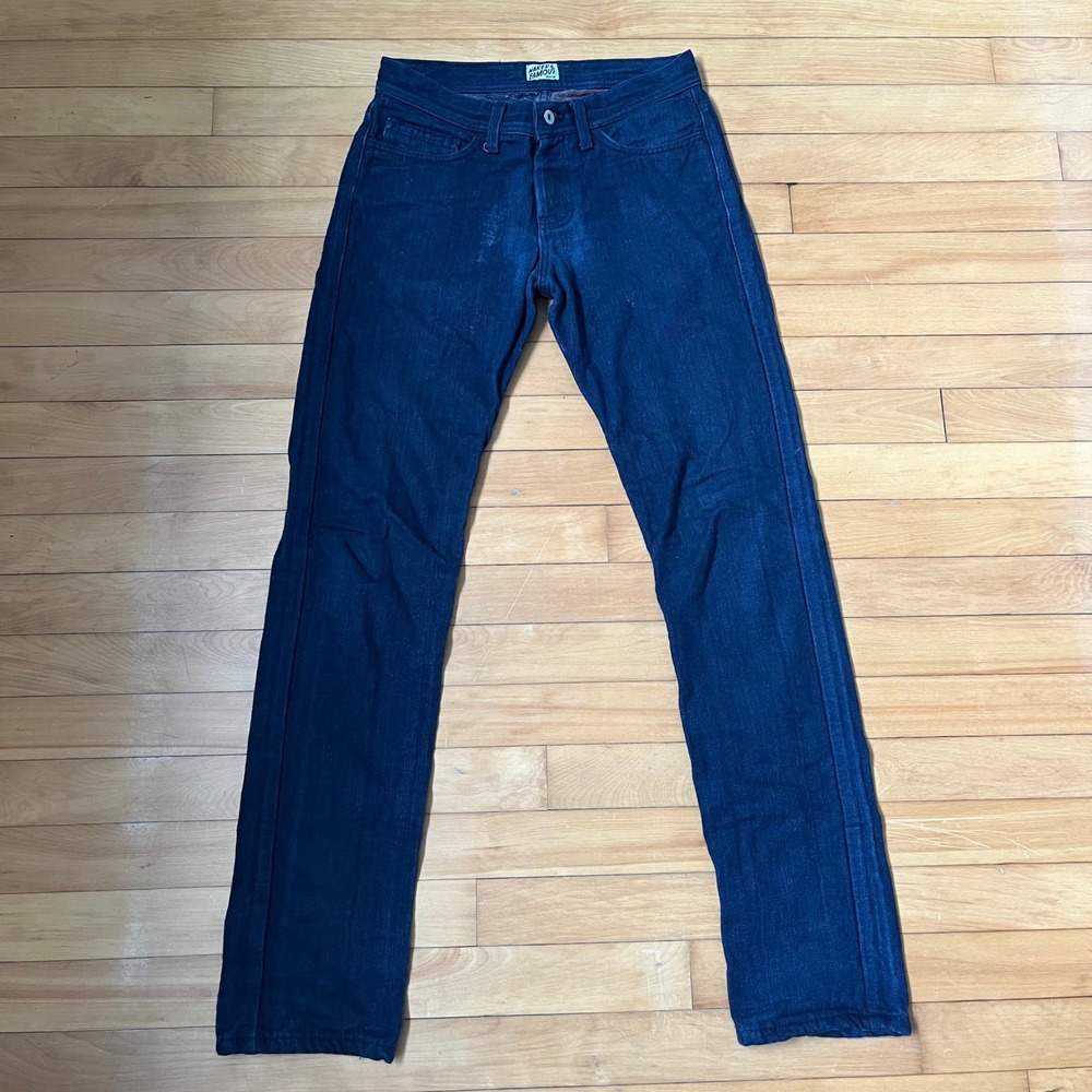 Naked & Famous Denim Mens Straight Leg Button Fly Jeans Blanket Lined 29x32